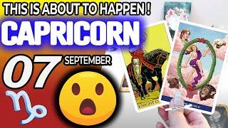 Capricorn ️ THIS IS ABOUT TO HAPPEN horoscope for today SEPTEMBER 7 2024 ️ #capricorn tarot