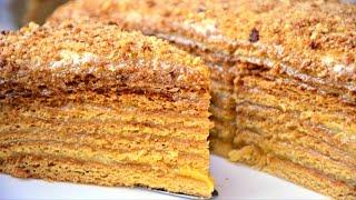 Russian Honey Cake Recipe Cake Medovik  Maryana Recipe +Eng. Sub.