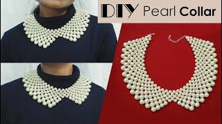 DIY Pearl Collar  Beaded Collar  Pearl Collar Necklace