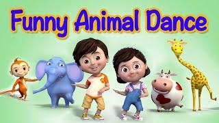 Funny Animals Dance Video for Children  kids rhymes  children rhymes