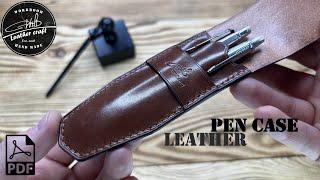 Making a leather Pen Case by #wildleathercraft