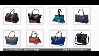 Beautiful Ethiopian Model Genuine Leather Handbags