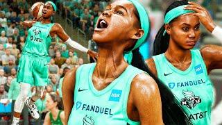 JUWANNA WNBA DEBUT GAME IN New York Crazy Dunk In Traffic NBA 2K21 WNBA MyCAREER