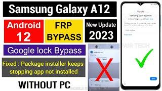 Samsung A12 FRP Bypass Android 12 Without Pc  Samsung A12 Google Account Remove Samsung Frp