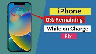 iPhone 0% Remaining on Charging  Fix Charging stuck on 0% tested.
