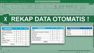 Cara Mudah Rekap Data Otomatis di Excel  Kerja Cerdas