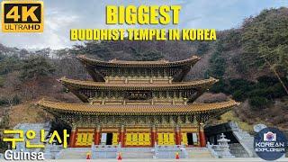 4K  THE BIGGEST BUDDHIST TEMPLE in KOREA  GUINSA｜구인사