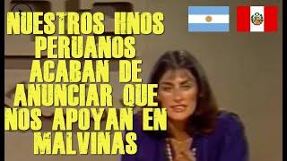 ASI REACCIONARON EN TV ARGENTINA CUANDO PERÚ DECIDE APOYAR A ARGENTINA EN LA GUERRA DE MALVINAS