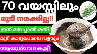 Natural Hair Dyeമുടി നല്ല കറുപ്പാവാനും കാടുപോലെ വളരാനും ഇത് മതി#trending #hairdye