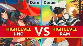 GGST ▰ Daru I-No vs Doram Ramlethal. High Level Gameplay