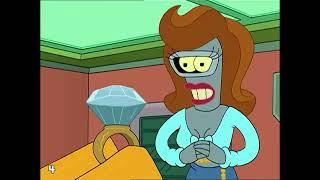 Futurama - Bender changes to fembot to win Olympics