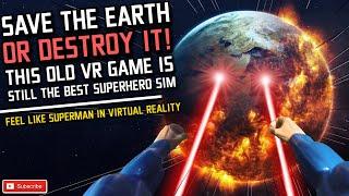 Save the world OR DESTROY IT in this VR SUPERHERO Simulator  Oculus Quest 2 Airlink Gameplay