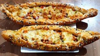 Turkish  Pide Recipe   ഇതാ ഒരു കിടിലൻ  ടർക്കിഷ് വിഭവം Turkish Chicken Pide