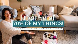 PRE-MOVE DECLUTTER WITH ME  minimalist downsizing  maxed out to minimal series