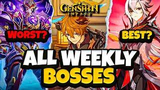 Every Weekly Boss in Genshin Impact and Their Rankings