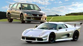 Mitsubishi Evo 8 FQ400 vs. Noble M400 #TBT - Fifth Gear