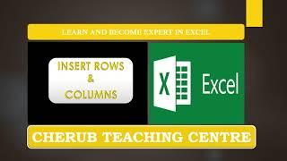 How to Insert Rows and Columns in Excel-Tutorial