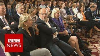 Moment Boris supporters heard he wouldnt run for Tory leadership - BBC News