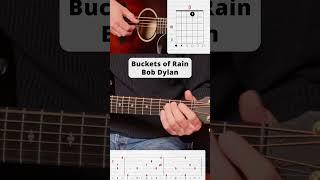 Buckets of Rain - Bob Dylan #shorts #song #tutorial #guitarcover #cover #acoustic