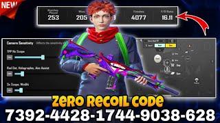 BGMI BEST  SENSITIVITY SETTINGS  BGMI SENSITIVITY CODE TODAY  BGM IZERO RECOIL SENSITIVITY CODE