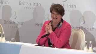 NI First Minister Arlene Foster sings Frank Sinatras Thats Life