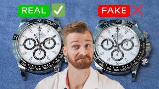 Would This $1000 FAKE Daytona Fool You?  Rolex Real vs. Fake Comparison