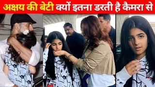 Akshay Kumars Daughter Nitara seen so scared with Twinkle Khanna  WHAT Scares her?