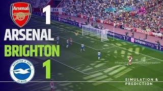 Arsenal 1-1 Brighton  Premier League 2425  SimulationRecreation eFootball