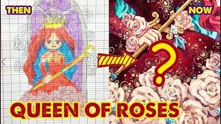 Drawing Queen of Roses with My Recent Style  Huta Chan Studio