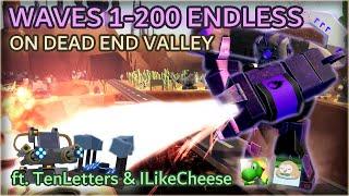 BEATING ENDLESS Waves 1-200 ON DEAD END VALLEY  Tower Defense X