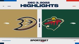 NHL Highlights  Ducks vs. Wild - December 3 2022