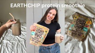 NEW FAV PROTEIN SMOOTHIE ft. EARTHCHIP Protein powder