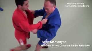 Foot sweep to Arm bar - Sambo - Sean Macfadyen - TIna Takahashi Martial Art and Fitness