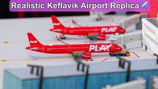 VERY DETAILED  Gemini Jets 1400 Scale Replica of Keflavik International Airport