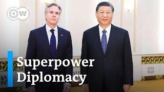 US Secretary of State Blinken visits China for tough talks  DW News