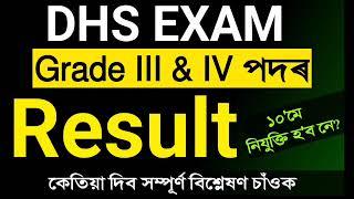 DHS Exam Result  কেতিয়া ঘোষনা কৰা হব Result  ১০ মে তাৰিখে নিযুক্তি দিবনে  DHS Exam Result Date?