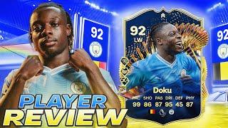 92 TOTS LIVE DOKU PLAYER REVIEW - EA FC 24 ULTIMATE TEAM