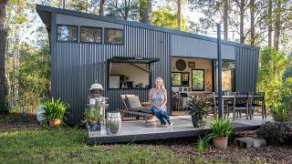 45K Inspiring Tiny Home  Solo Female has perfect Tiny House in Australian forest