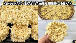 CARA MEMBUAT RENGGINANG TERASI BAWANG GURIH DAN MEKAR COCOK UNTUK LEBARAN