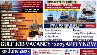 30 June 2023 II International Trade Link II Urgent Hiring for Gulf II @career-points