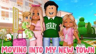  MOVING MY FAMILY INTO OUR NEW TOWN ️  Bloxburg Roleplay  Roblox