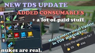New TDS Update NEW ITEMS MOST CONTROVERSIAL UPDATE IN TDS HISTORY??  TDS ROBLOX