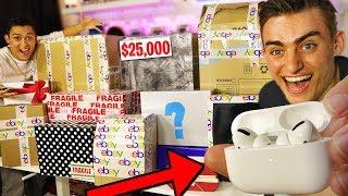 I SPENT $50000 ON 11 EBAY MYSTERY BOXES NEW AirPods PRO UNBOXING & REVIEW Giveaway BOX OPENING