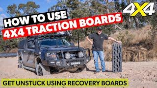 How to use 4x4 traction boards  4X4 Australia