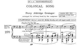 Percy Grainger - Colonial Song 19121918
