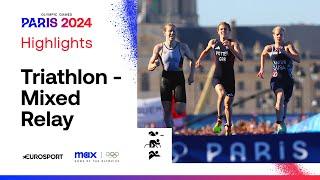 MAD PHOTO FINISH   Triathlon Mixed Relay Highlights  #Paris2024 #Olympics