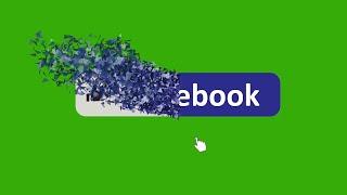 Facebook like  follow and share green screen  with sound  No Copyright