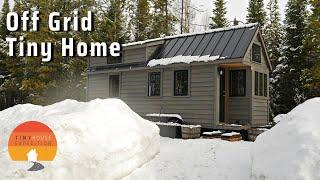 Off-Grid Tiny House TOUR Fy Nyth Nestled in Wyoming Mountains