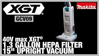40V max XGT® Brushless Cordless 1.3 Gallon HEPA Filter 15 Upright Vacuum GCV09