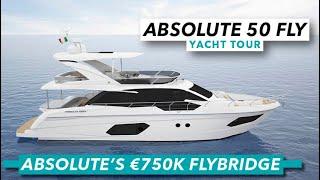 This Italian cruiser is a real space ship  Absolute 50 Fly Yacht Tour  Motor Boat & Yachting